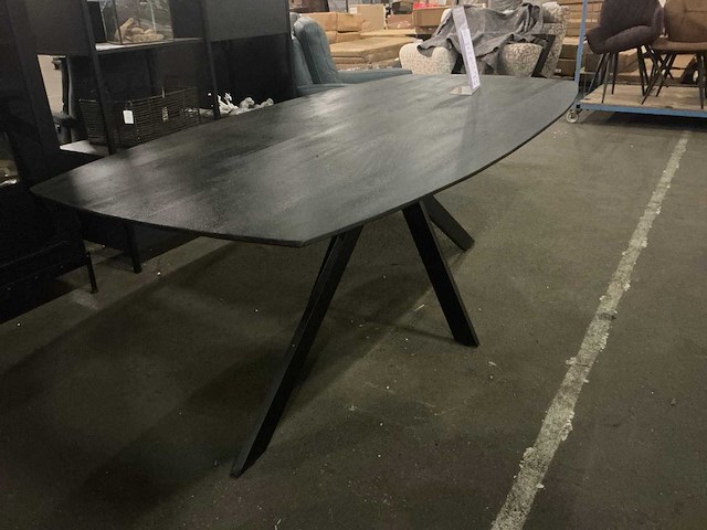 Gigameubel batti eetkamertafel 200cm zwart - afbeelding 2 van  8