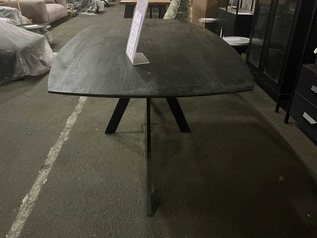 Gigameubel batti eetkamertafel 200cm zwart - afbeelding 7 van  8