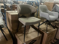 Gigameubel charlotta brown 8823638 eetkamerstoel (6x) - afbeelding 3 van  4