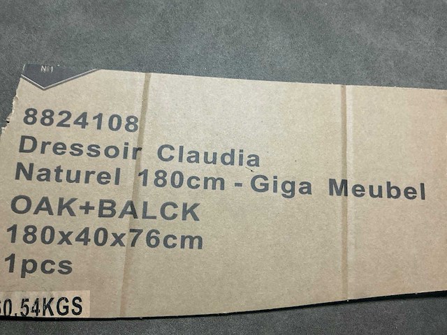 Gigameubel claudia 8824108 dressoir 180cm - afbeelding 5 van  5