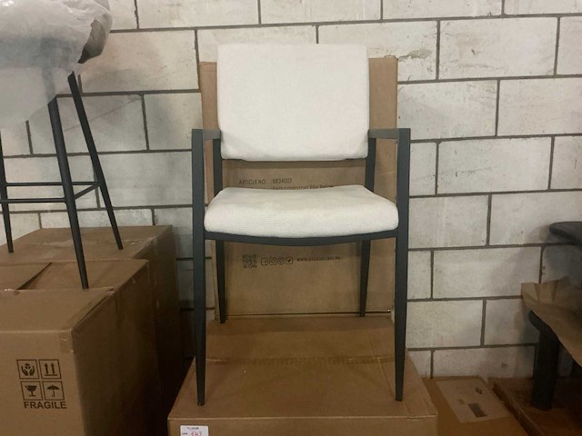 Gigameubel elin beige eetkamerstoel (6x) - afbeelding 2 van  5