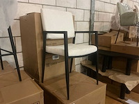 Gigameubel elin beige eetkamerstoel (6x) - afbeelding 3 van  5