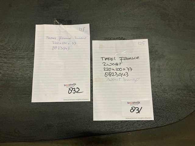 Gigameubel famke eetkamertafel 220cm - afbeelding 4 van  5