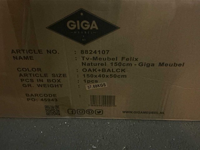 Gigameubel felix tv meubel - afbeelding 5 van  5