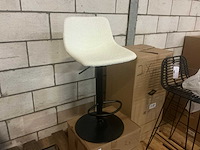 Gigameubel hugo bouclé beige verstelbaar 8823695 barkruk (2x) - afbeelding 4 van  5