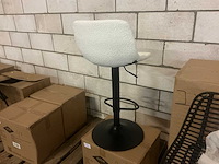 Gigameubel hugo bouclé beige verstelbaar 8823695 barkruk (2x) - afbeelding 5 van  5