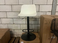 Gigameubel hugo bouclé beige verstelbaar 8823695 barkruk (4x) - afbeelding 3 van  5