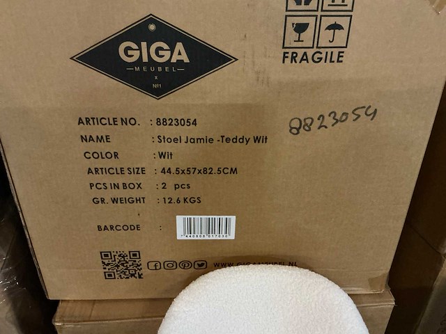 Gigameubel jamie 8823054 eetkamerstoel (10x) - afbeelding 4 van  4