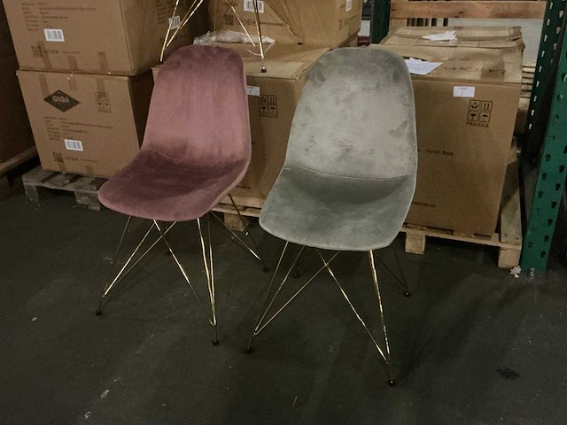 Gigameubel jamie luxe eetkamerstoel (4x) - afbeelding 1 van  7