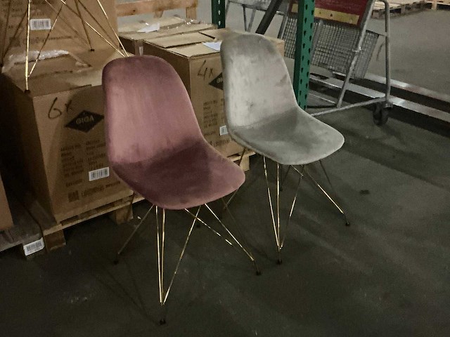 Gigameubel jamie luxe eetkamerstoel (4x) - afbeelding 3 van  7