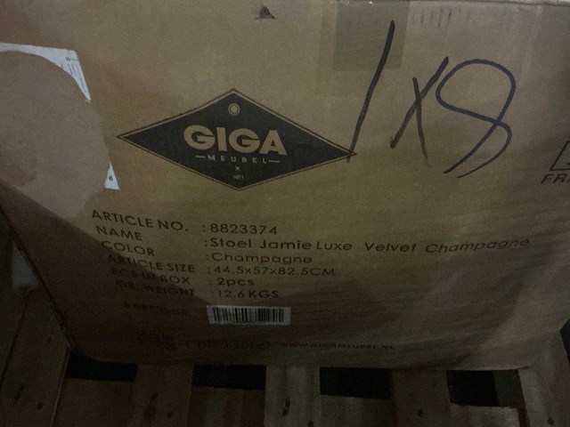 Gigameubel jamie luxe eetkamerstoel (4x) - afbeelding 7 van  7