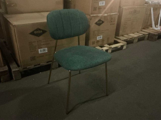 Gigameubel jin luxe groen 8823095 eetkamerstoel (4x) - afbeelding 3 van  5
