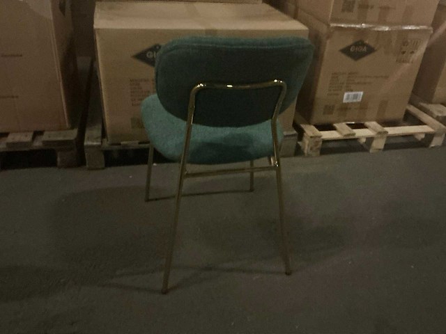Gigameubel jin luxe groen 8823095 eetkamerstoel (6x) - afbeelding 4 van  5