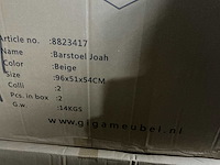 Gigameubel joah beige 8823417 barkruk (3x) - afbeelding 6 van  6