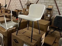 Gigameubel lottie bouclé wit eetkamerstoel (10x) - afbeelding 6 van  6