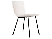 Gigameubel lottie bouclé wit eetkamerstoel (10x) - afbeelding 1 van  6