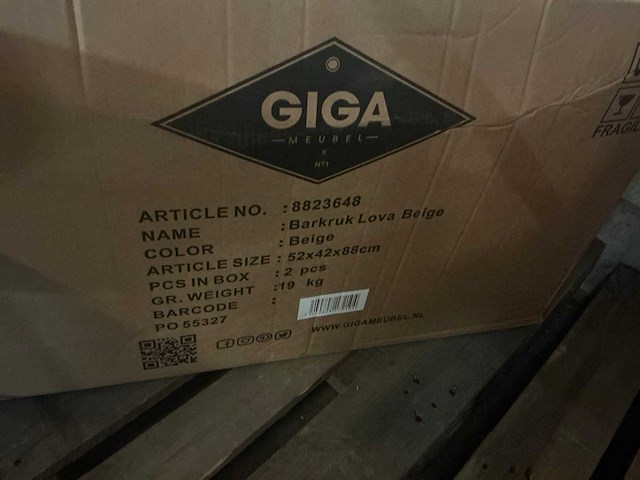 Gigameubel lova 8823648 barkruk (3x) - afbeelding 6 van  6