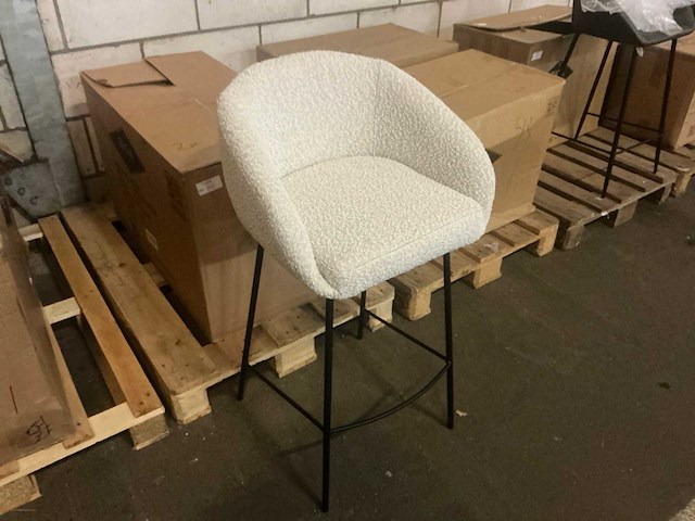 Gigameubel lova beige barkruk (3x) - afbeelding 3 van  5