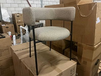 Gigameubel malene taupe 8823642 eetkamerstoel (4x) - afbeelding 1 van  5