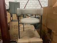 Gigameubel malene taupe 8823642 eetkamerstoel (4x) - afbeelding 2 van  5