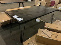 Gigameubel max eetkamertafel zwart 200cm - afbeelding 1 van  4