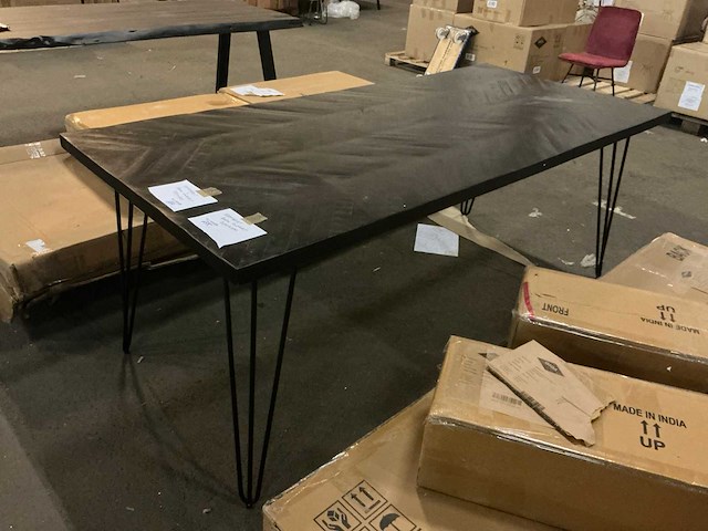 Gigameubel max eetkamertafel zwart 240cm - afbeelding 1 van  4