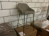 Gigameubel maxime taupe 8823702 barkruk (2x) - afbeelding 3 van  6