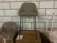 Gigameubel maxime taupe 8823702 barkruk (3x) - afbeelding 2 van  6