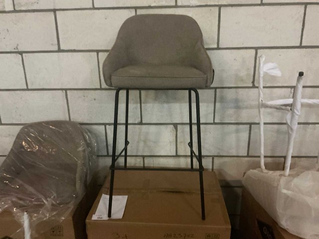 Gigameubel maxime taupe 8823702 barkruk (3x) - afbeelding 2 van  6