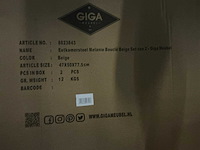 Gigameubel melanie boucle beige 8823843 eetkamerstoel (4x) - afbeelding 6 van  8