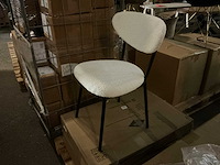 Gigameubel melanie boucle beige 8823843 eetkamerstoel (6x) - afbeelding 3 van  8