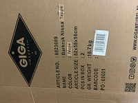 Gigameubel nisa taupe 8823669 barkruk (2x) - afbeelding 6 van  6
