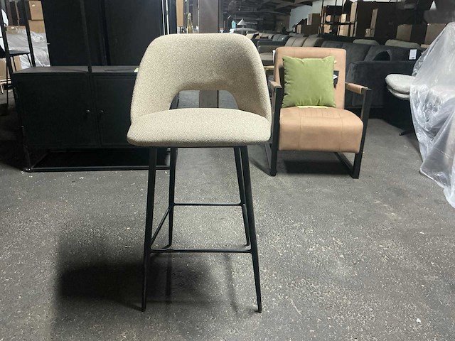 Gigameubel nisa taupe 8823669 barkruk (2x) - afbeelding 5 van  6