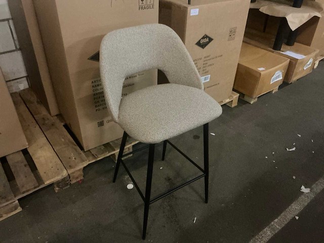 Gigameubel nissa taupe 8823669 barkruk (2x) - afbeelding 3 van  6