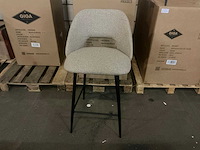 Gigameubel nissa taupe 8823669 barkruk (4x) - afbeelding 1 van  3