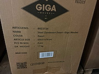 Gigameubel noordwijk 8823733 zwart eetkamerstoel (16x) - afbeelding 5 van  5