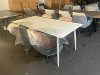 Gigameubel senne ceramic taupe 8824118 eetkamertafel 180cm - afbeelding 1 van  6