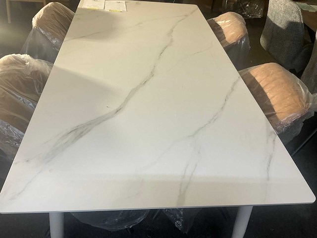 Gigameubel senne ceramic taupe 8824118 eetkamertafel 180cm - afbeelding 3 van  6
