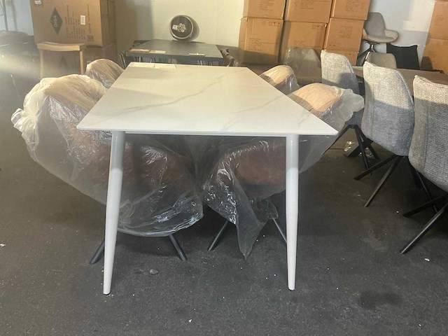 Gigameubel senne ceramic taupe 8824118 eetkamertafel 180cm - afbeelding 5 van  6
