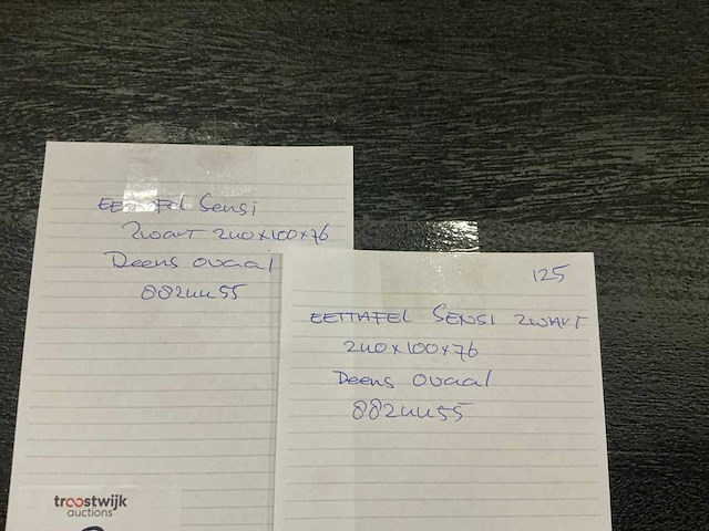 Gigameubel sensi deens ovaal eetkamertafel 240cm - afbeelding 3 van  4