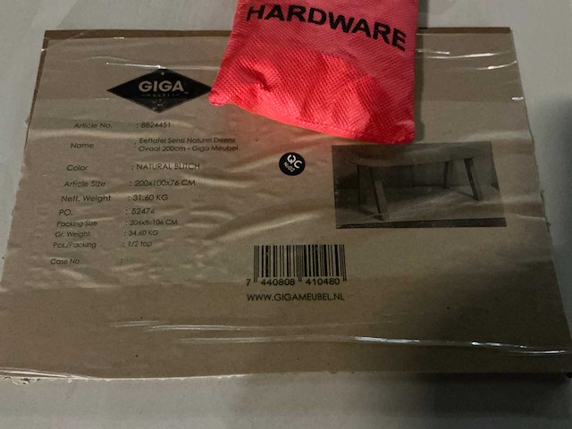 Gigameubel sensi eetkamertafel 170cm - afbeelding 5 van  5