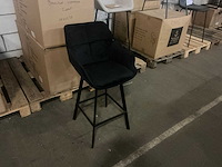 Gigameubel shannon zwart 8820737 barstoel (4x) - afbeelding 3 van  5