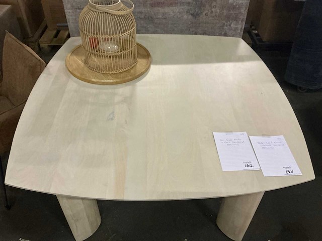 Gigameubel sieb eetkamertafel vierkant 130cm - afbeelding 2 van  4