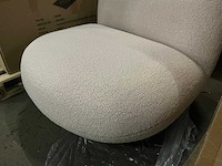 Gigameubel swivel teddy beige fauteuil - afbeelding 3 van  4