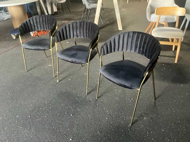 Gigameubel turin luxe eetkamerstoel (3x) - afbeelding 3 van  4