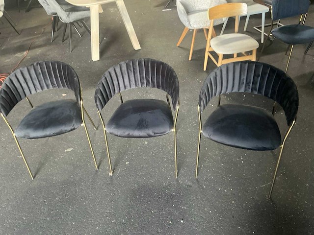 Gigameubel turin luxe eetkamerstoel (3x) - afbeelding 4 van  4