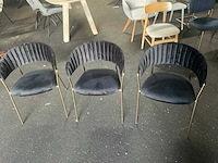 Gigameubel turin luxe eetkamerstoel (3x) - afbeelding 4 van  4