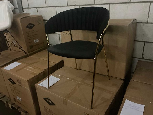 Gigameubel turin luxe eetkamerstoel (4x) - afbeelding 1 van  6