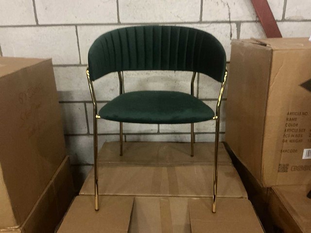 Gigameubel turin luxe eetkamerstoel (4x) - afbeelding 2 van  5
