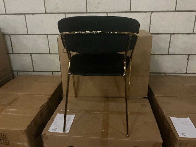 Gigameubel turin luxe eetkamerstoel (6x) - afbeelding 4 van  6
